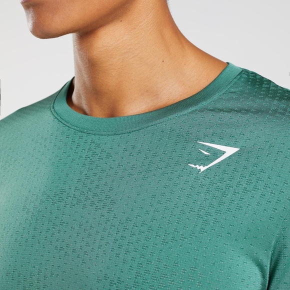 GYMSHARK: SPORT SEAMLESS LONG SLEEVE T-SHIRT (Slim Fit) - Picture 4 of 9